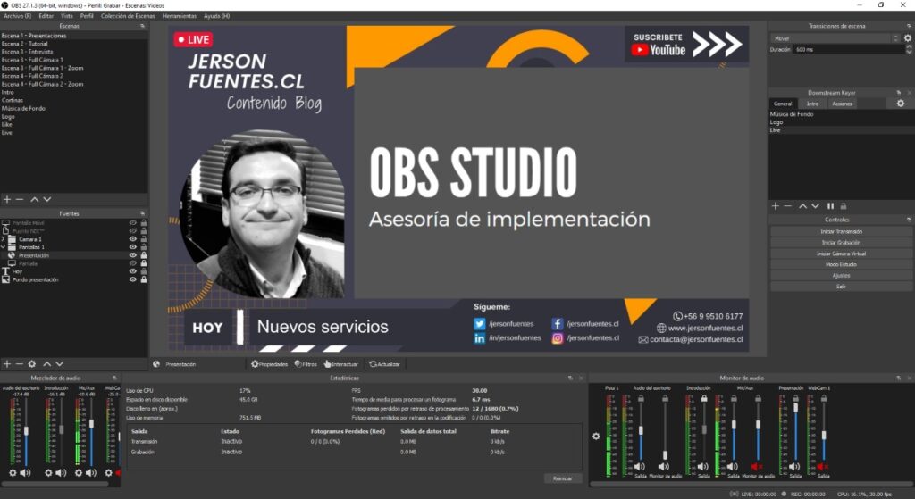 Asesoría en OBS Studio